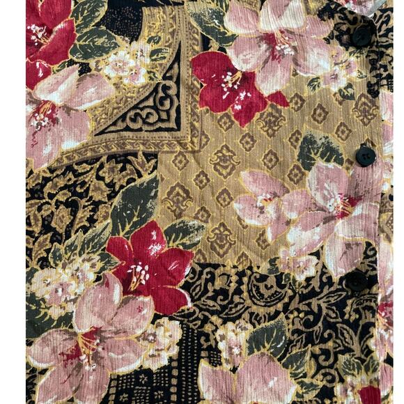 MELROSE floral quilted style pattern Short sleeve top - Picture 5 of 7